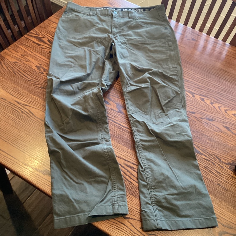 Duluth Trading Co Alaskan Hard Gear Olive Green Pants